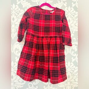 Hanna Andersson Flannel Tartan Long Sleeve Dress